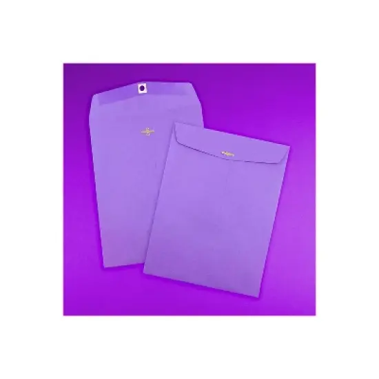 JAM Paper 10x13 Open End Catalog Colored Envelopes w/Clasp Closure Ppl Recycle V0128182 image {3}
