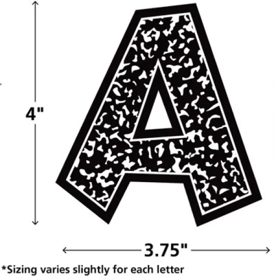 Teacher Created Resources&reg; Composition 4" Fun Font Letters Combo Pack, 162 Pieces image {1}