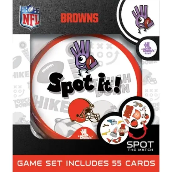 MasterPieces Officially Licensed NFL Cleveland Browns Spot It Game for Kids and Adults image {1}