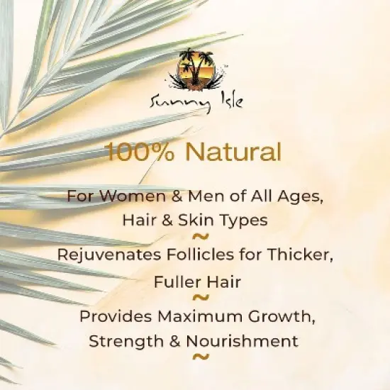 Sunny Isle Jamaican Black Castor Oil Root Repair Growth Oil | For Women & Men | Rejuvenates Follicles for Thicker Hair (4 oz) from Jamaica image {3}