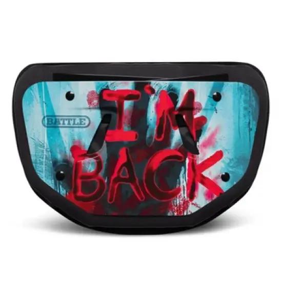 Battle Sports " I'M BACK " Football Backplate - Blue/Red image {2}