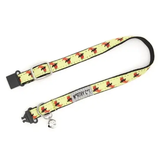 The Worthy Dog Chili Pepper Breakaway Adjustable Cat Collar image {1}