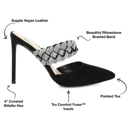 Journee Collection Womens Hazzl Tru Comfort Foam Pointed Toe High Stiletto Pumps image {7}