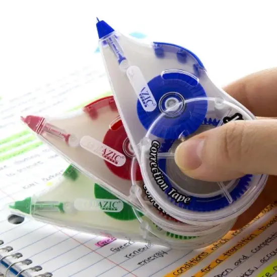 BAZIC PRODUCTS BAZIC 5 mm x 394" Jumbo Correction Tape W/ Grip (10/Pack) image {2}