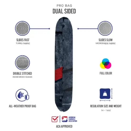 Air Mail Synergy Pro Navy Cornhole Bags (Set of 4) image {2}