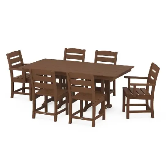 Lakeside 7pc Farmhouse Dining Set - POLYWOOD image {9}