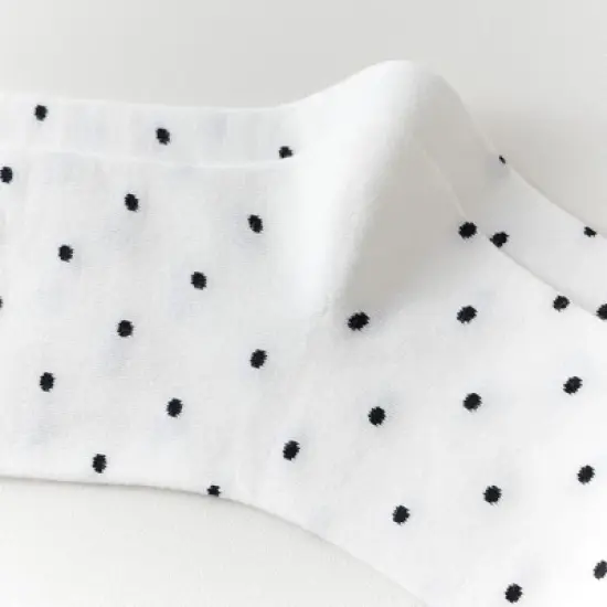 Anna-Kaci Women's 2-Pair Knee-High Socks with Classic Polka Dot Pattern Soft Stretch Fabric Perfect for Gifting and Everyday Wear image {7}