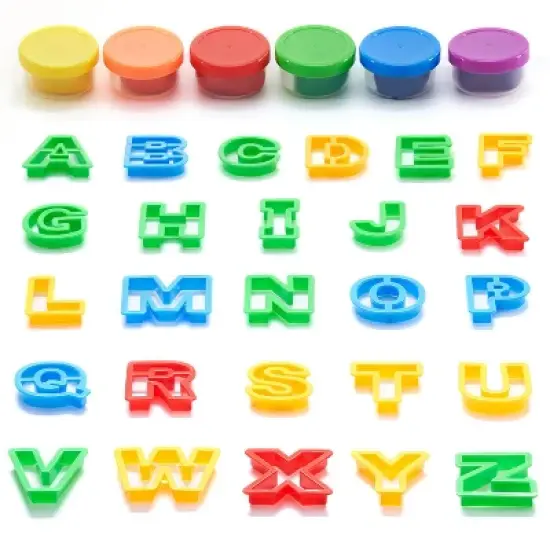 Arteza Kids Play Alphabet Dough Kit- 32 Pieces image {2}