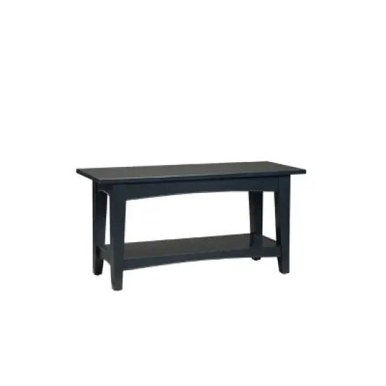 Cottage Bench with Shelf - Alaterre image {2}