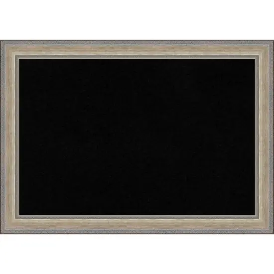 Amanti Art 41"x29" Wood Frame Black Cork Board Fleur Champagne Silver : Wall Mount image {10}