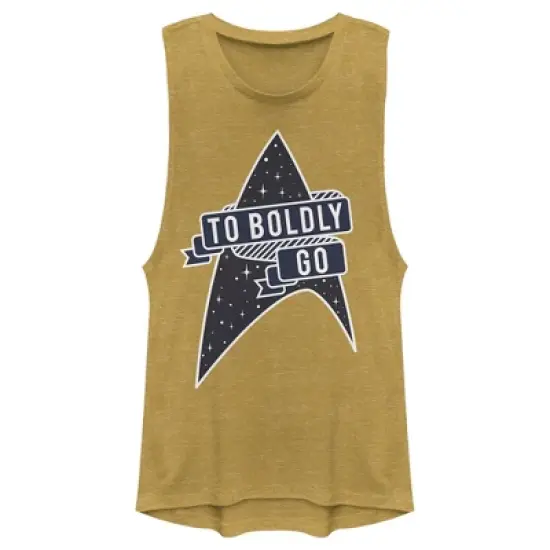 Junior's Star Trek To Boldly Go Starfleet Festival Muscle Tee image {3}