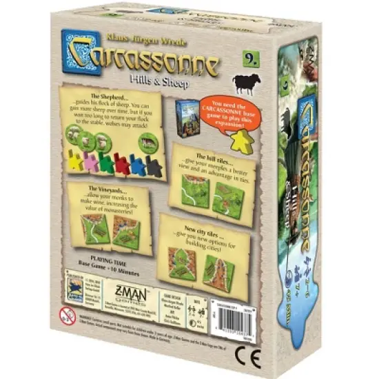 Z-Man Games Carcassone Hills & Sheep Expansion image {1}