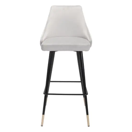 29.5" Luxe Velvet Barstool - ZM Home image {3}