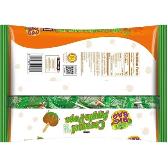 Tootsie Caramel Apple Pops Halloween Bag - 24oz image {1}