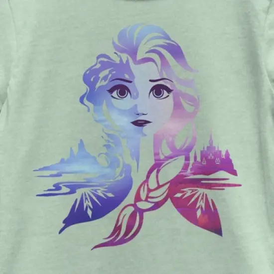 Girl's Frozen Ice Art Princess Elsa T-Shirt image {1}