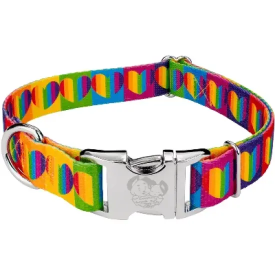 Country Brook Petz Premium Rainbow Hearts Dog Collar image {6}