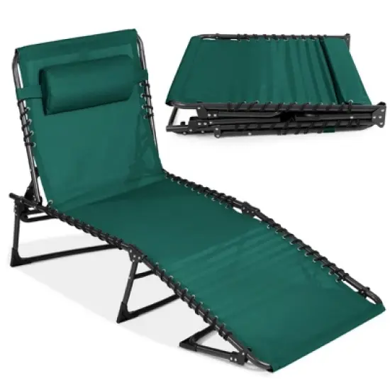 Best Choice Products Patio Chaise Lounge Chair, Outdoor Portable Adjustable Pool Recliner w/ Pillow image {13}