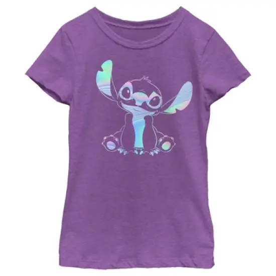 Girl's Lilo & Stitch Holographic Stitch T-Shirt image {3}