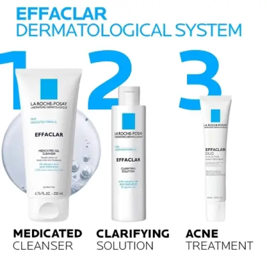 La Roche Posay Effaclar Acne Face Cleanser Medicated Gel Face Cleanser with Salicylic Acid for Acne Prone Skin image {7}