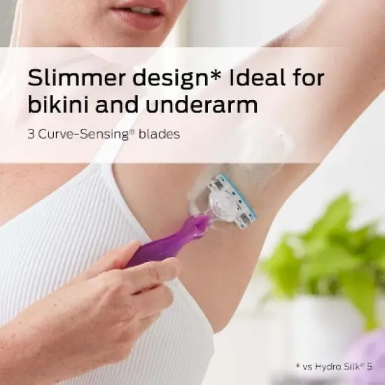 Schick Hydro Silk 3 Refills for Women, 4 ct image {3}