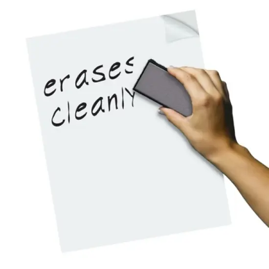 Array&reg; Dry Erase Sheets, Self-Adhesive, White, 8-1/2" x 11", 30 Sheets image {2}