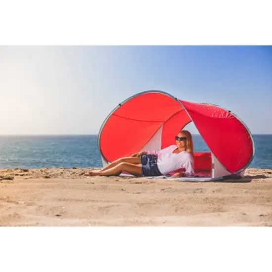 Picnic Time Manta Beach Pop Up Tent - Red image {6}