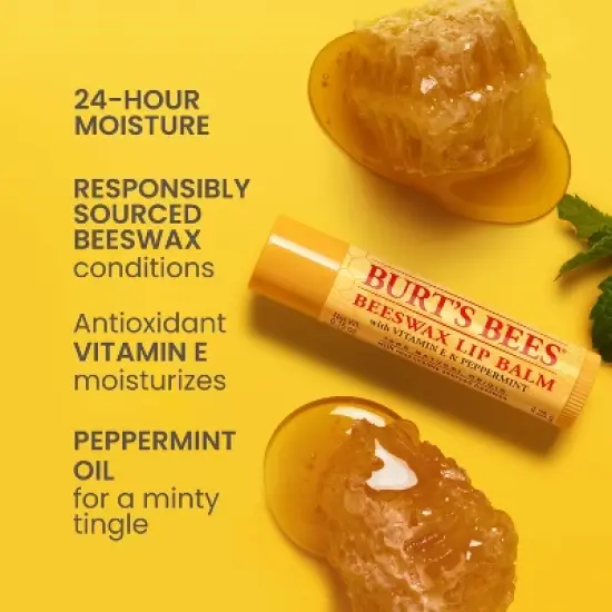 Burt's Bees Natural Origin Beeswax Lip Balm - 0.15oz image {2}