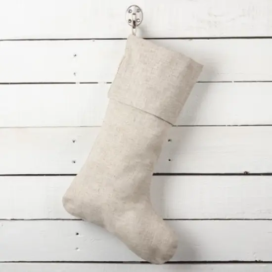 Saro Lifestyle Solid Color Toscana Christmas Stocking image {1}