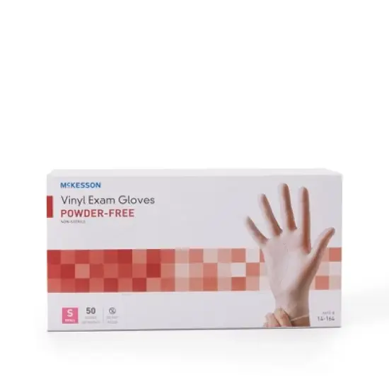 Confiderm McKesson Vinyl Exam Glove Clear image {1}