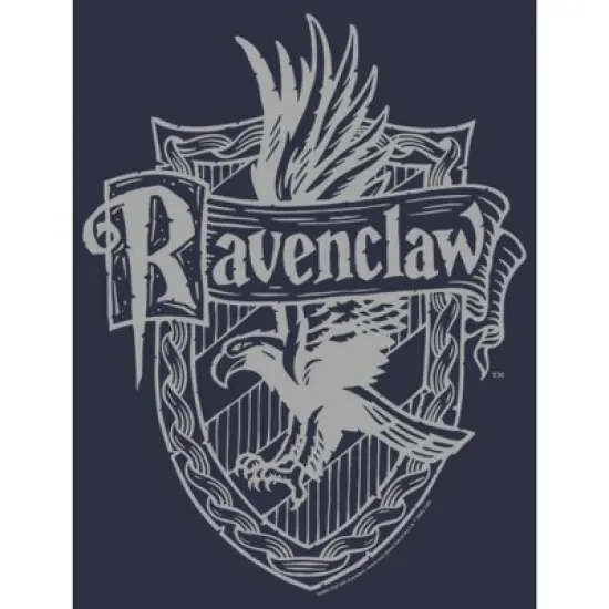 Women's Harry Potter Ravenclaw Line Art Crest T-Shirt image {1}