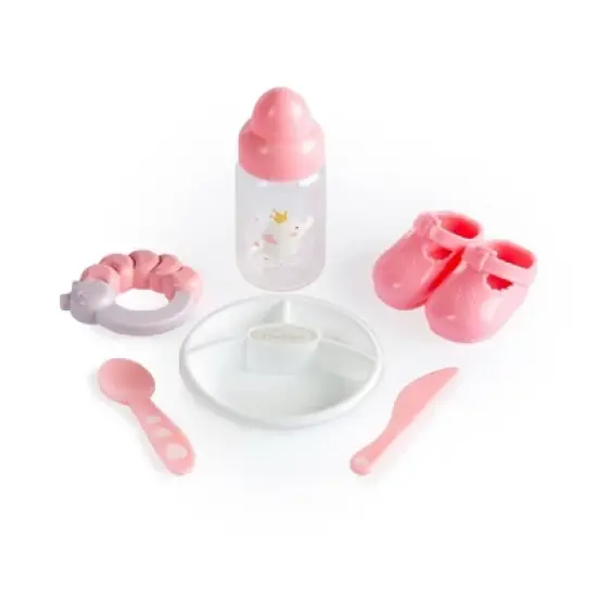 JC Toys Berenguer Boutique - 10 Piece Gift Set with Pink 15" Realistic Soft Body Baby Doll - Open/Close Brown Eyes image {7}