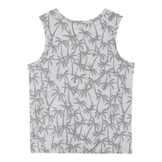 Andy & Evan Toddler Boys Zebra Tank Grey, Size 3T image {1}