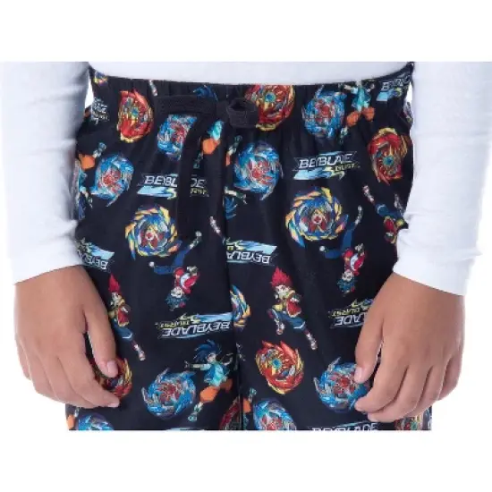 Beyblade Burst Super King Boys' Spinner Tops Character Kids Pajama Pants Black image {3}
