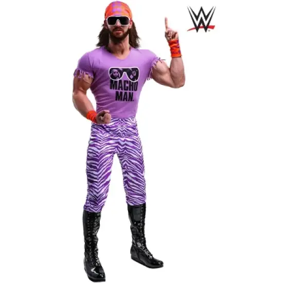 HalloweenCostumes.com WWE Macho Man Madness Men's Plus Size Costume. image {1}