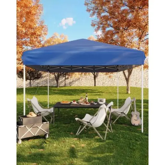 10x10 Pop Up Canopy Tent &ndash; Outdoor Tent with 3 Adjustable Heights, Easy Setup, Includes 4 Sandbags & Carrying Bag for Camping, Parties, Events image {8}