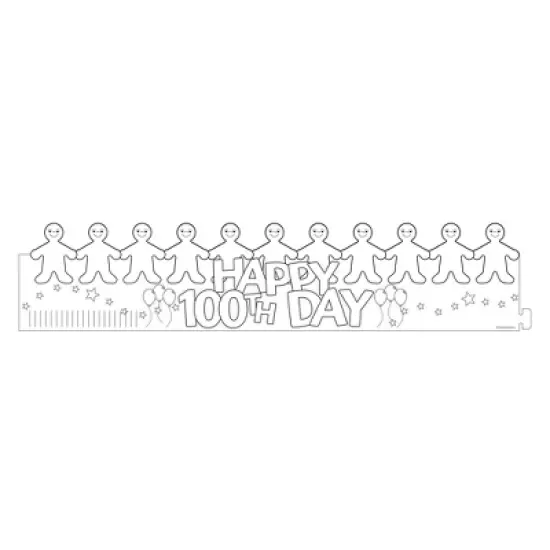 Hygloss&reg; Happy 100th Day Paper Crowns, 24 Per Pack, 2 Packs image {1}