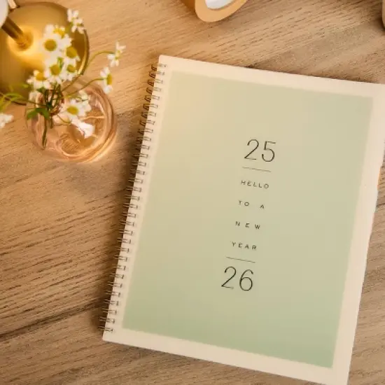 Happy Brands Organized July 2025 - June 2026 Weekly/Monthly Planner 9.37"x11.12" Soft Summer image {18}