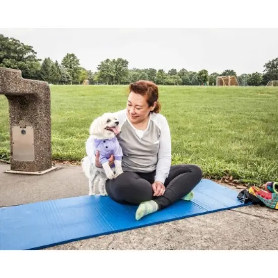 Pet Life Active Barko Pawlo Relax-Stretch Wick-Proof Dog and Cat Polo T-Shirt - Purple - XS image {9}