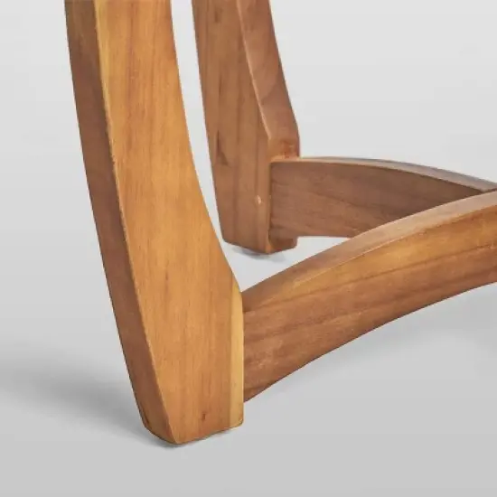 Casa 3pc Acacia Bistro Set - Teak/Dark Gray - Christopher Knight Home image {4}