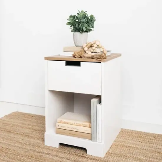 Vaibryn 1 Drawer Nightstand White - Signature Design by Ashley image {3}