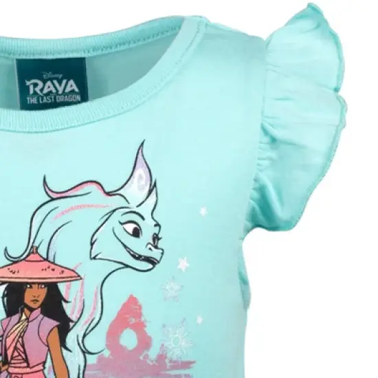 Disney Lilo & Stitch Raya and the Last Dragon Encanto Moana Mirabel Sisu Girls Dress Tulle Dress Little Kid to Big Kid image {3}