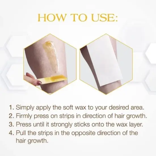 GiGi Epilating Cloth - For all soft Waxes - 100 Strips - LARGE (PACK OF 2) image {4}