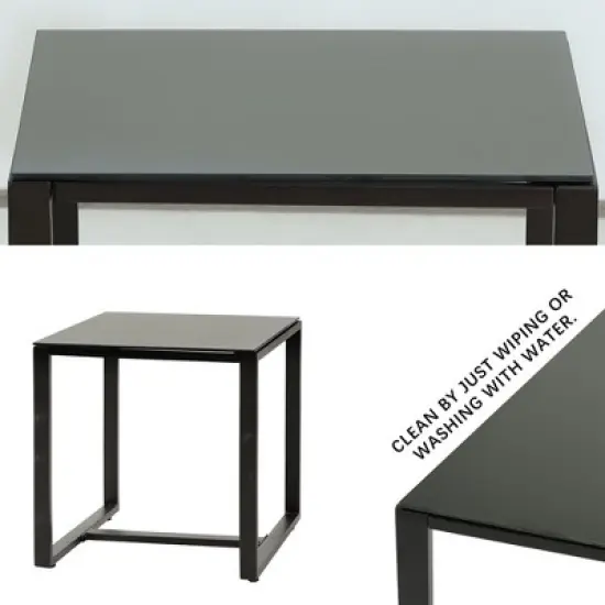 3 Pieces Outdoor Rattan Wicker Chairs With Cushions And Table image {5}