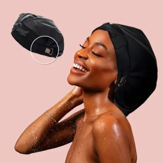 Hairbrella Classic Satin-Lined Shower Cap image {9}