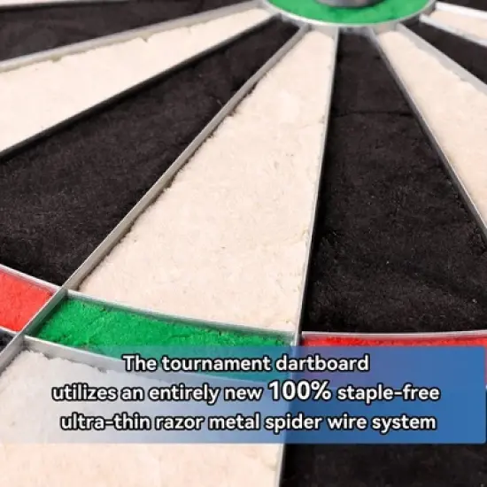 GSE 18"x1.5" Pro Tournament Regulation Size Bristle/Sisal Dartboard ONLY image {4}