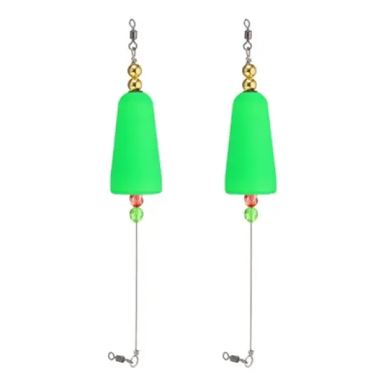 Unique Bargains Plastic Weighted Popping Corks Conical Fishing Floats Rigs 2 Pcs image {5}
