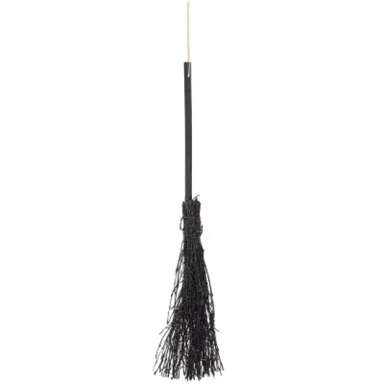 Gallerie II 19" Decorative Halloween Glitter Witch Broom, Assortment of 2 image {1}