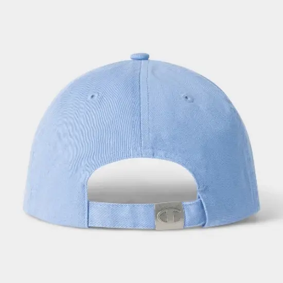 Champion Adult Script Twill Baseball Hat - Light Blue image {1}