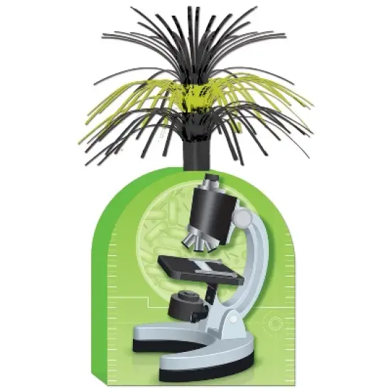 Beistle PSI Microscope Centerpiece, 15", (2/Pkg) Multicolored image {1}