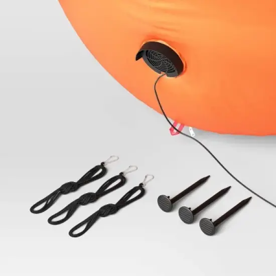 9' Tall Jack Stacked Pumpkins Inflatable Halloween Decoration Orange - Hyde and EEK! Boutique&trade; image {3}